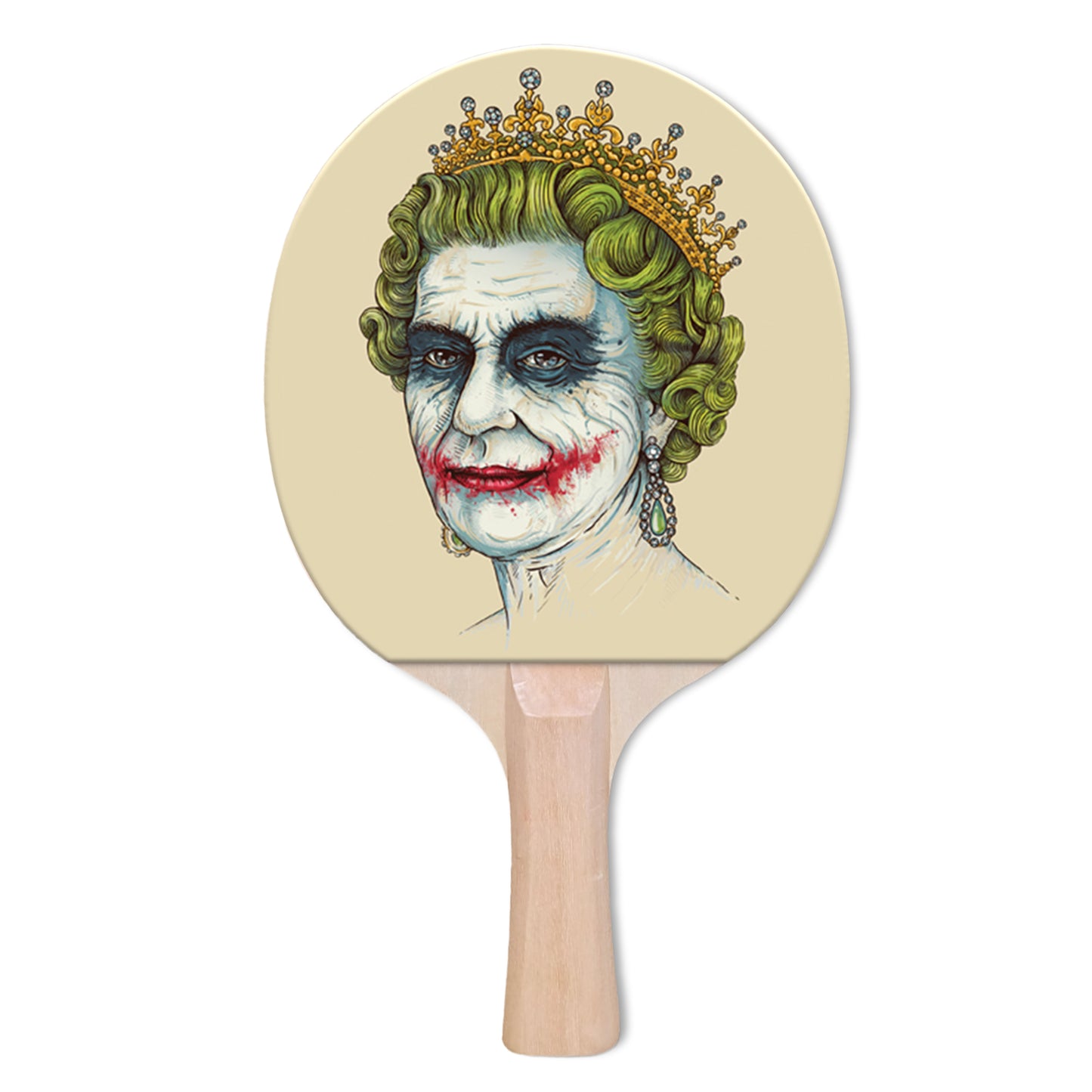 God Save The Villain Designer Ping Pong Paddle