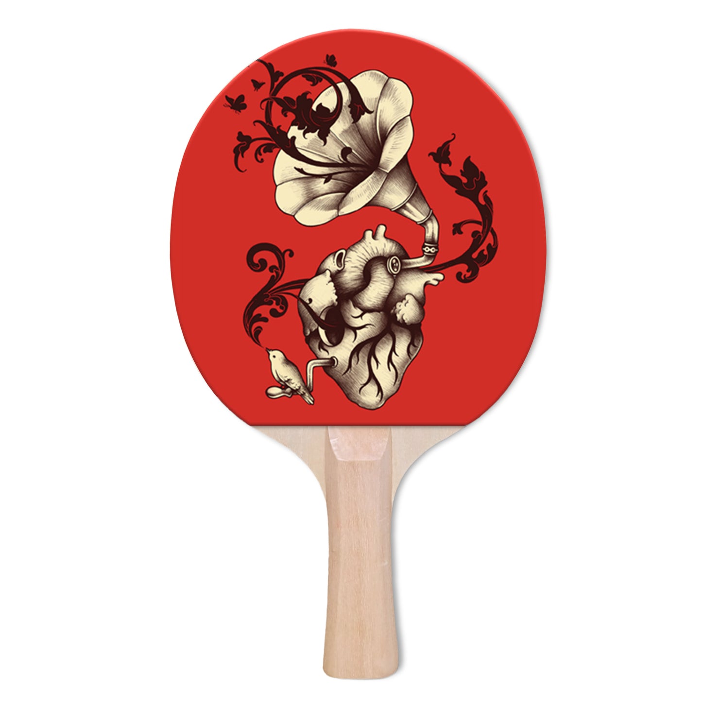 Listen to Your Heart Designer Ping Pong Paddle