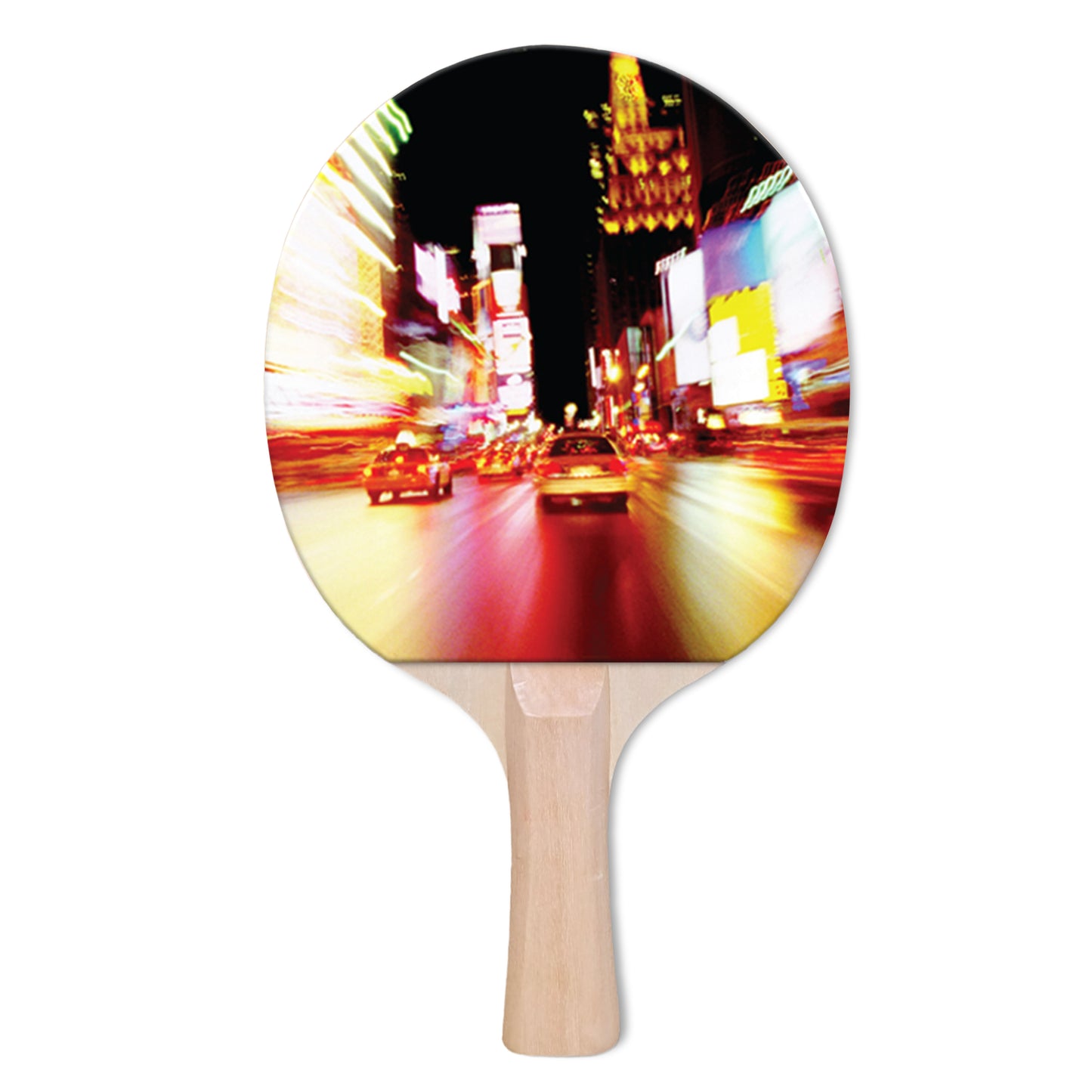 NYC Nights Designer Ping Pong Paddle