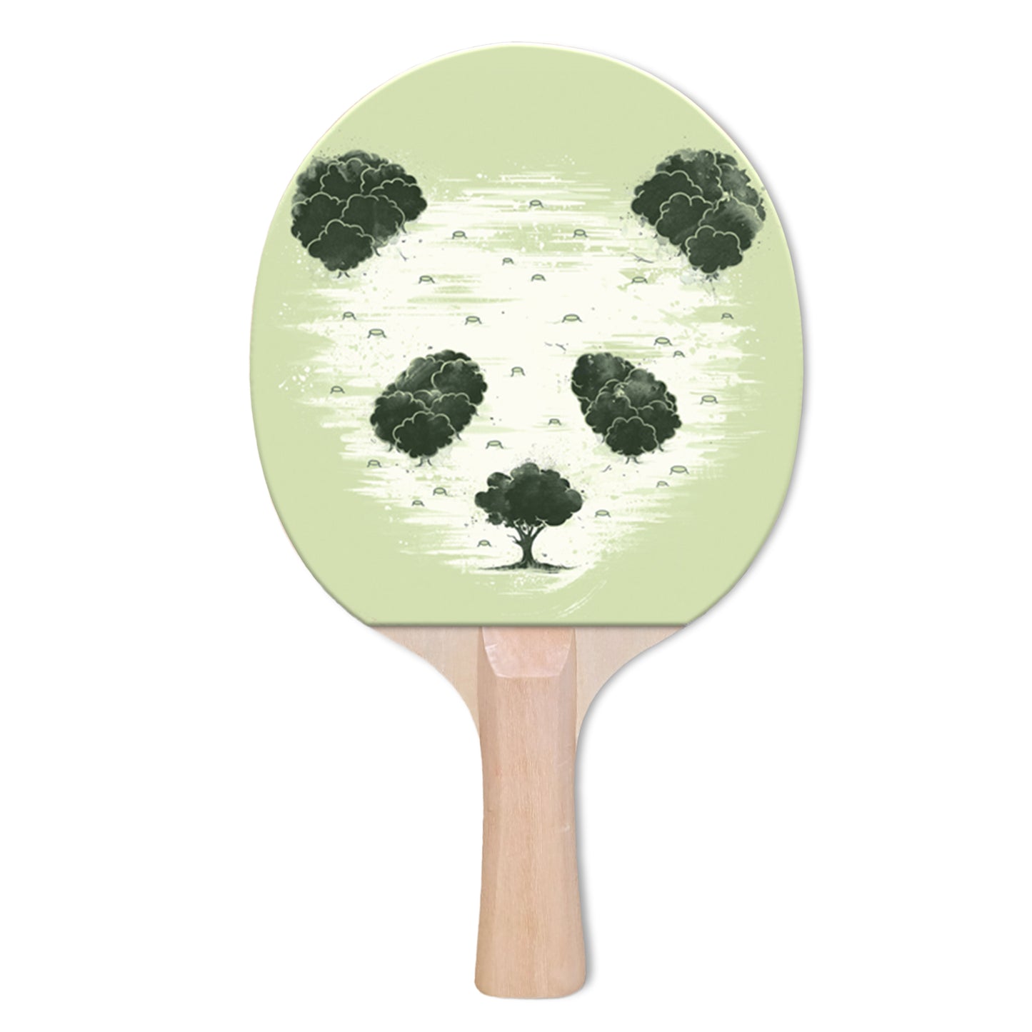 Panda-scape Designer Ping Pong Paddle