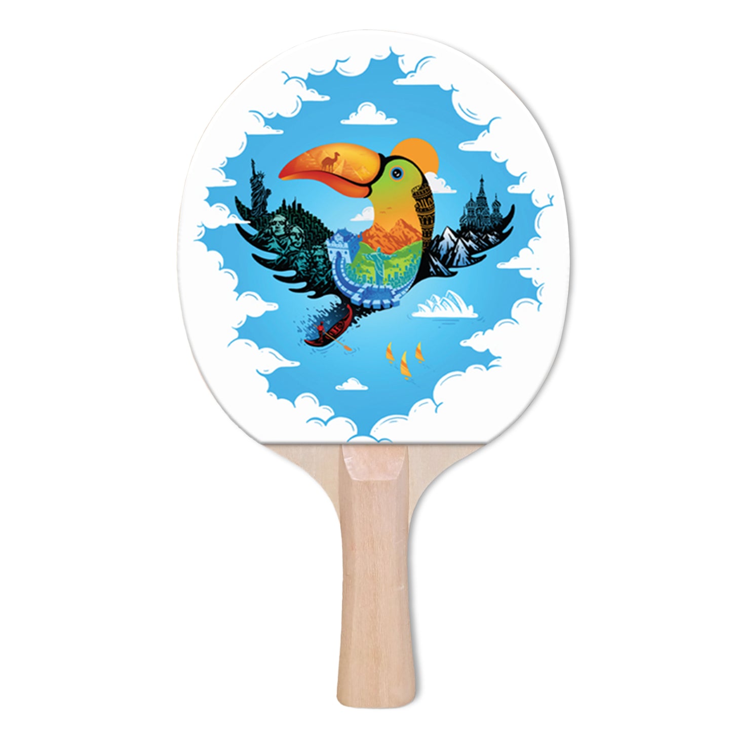 Toucan Designer Ping Pong Paddle