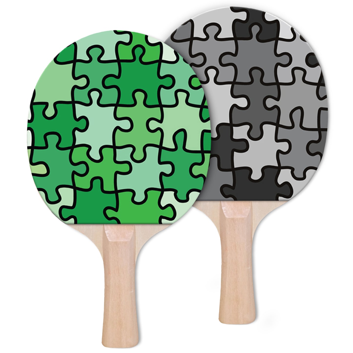 Jigsaw Designer Ping Pong Paddle