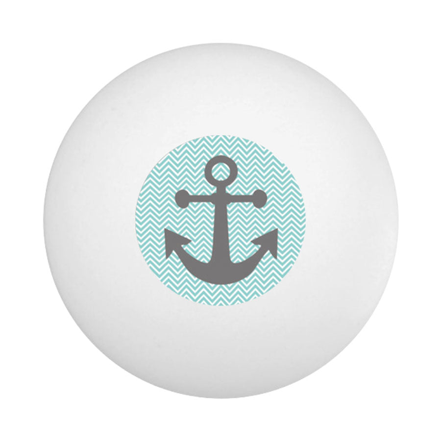 Chevron Anchor Ping Pong Ball