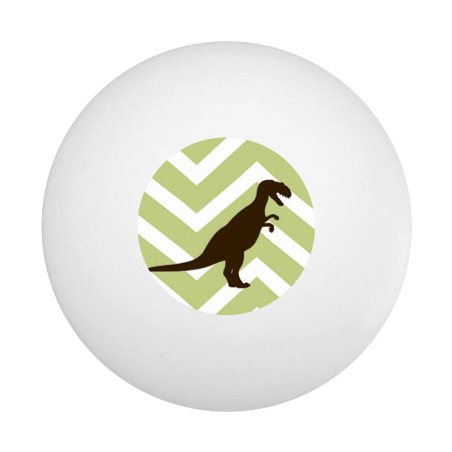 Chevron T Rex Ping Pong Ball