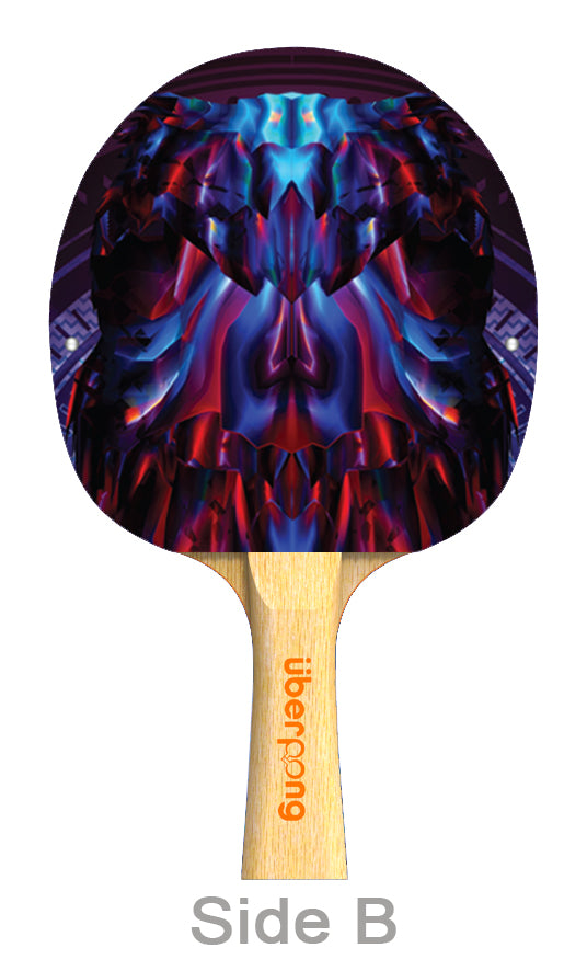 Electric Owl Designer Ping Pong Paddle
