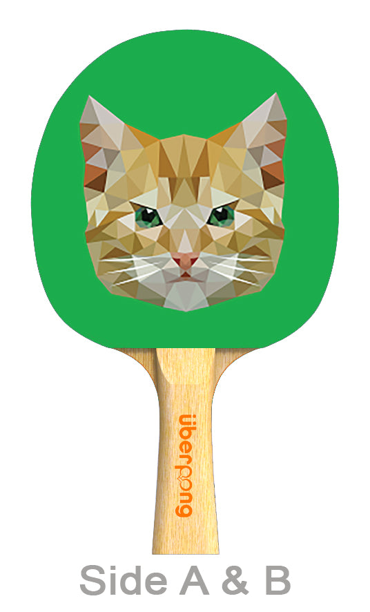Geomeowtric Designer Ping Pong Paddle