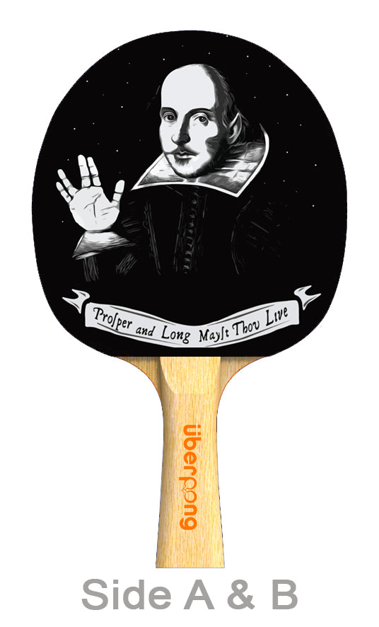 Prosper and Long Mayest Thou Live Designer Ping Pong Paddle
