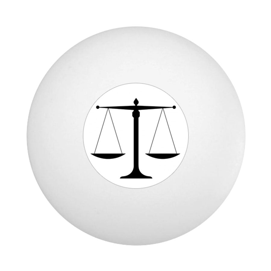 Scale of Justice Ping Pong Ball