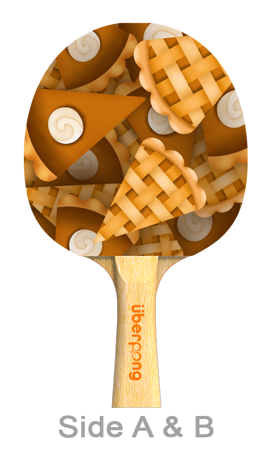 Thanksgiving Designer Ping Pong Paddle