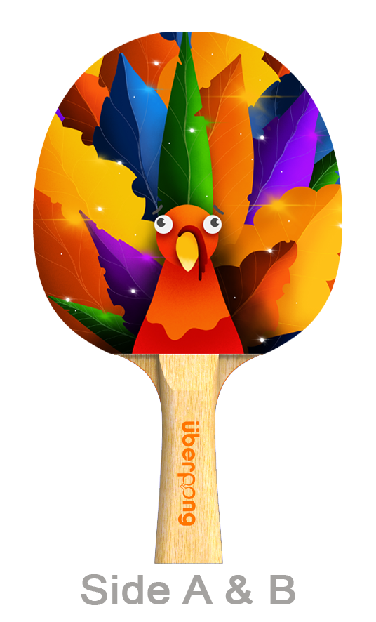 Thanksgiving Designer Ping Pong Paddle