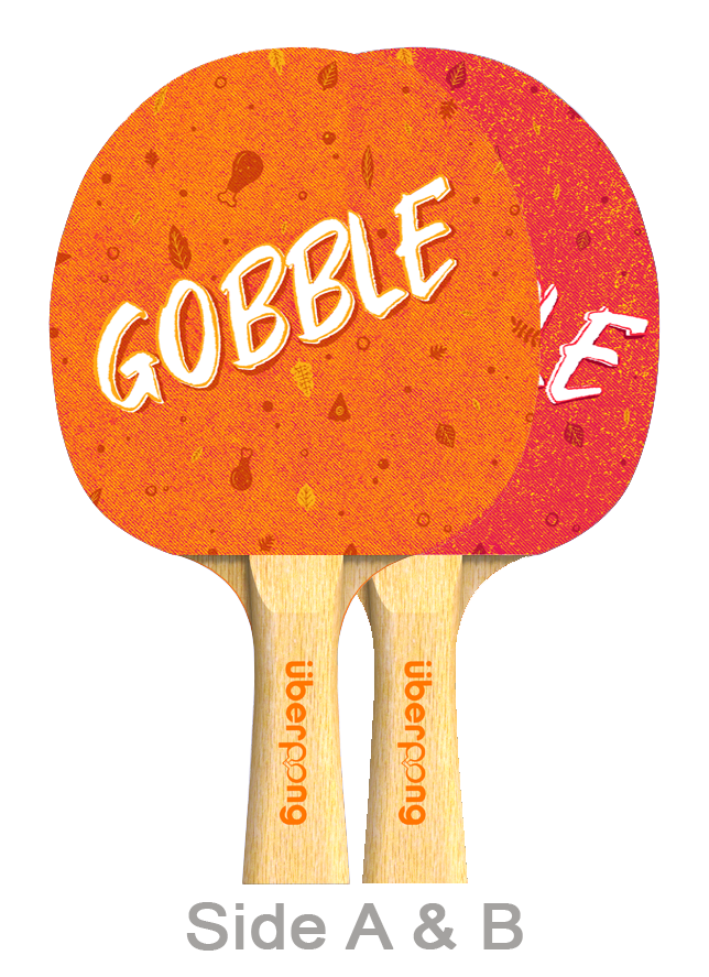 Thanksgiving Designer Ping Pong Paddle