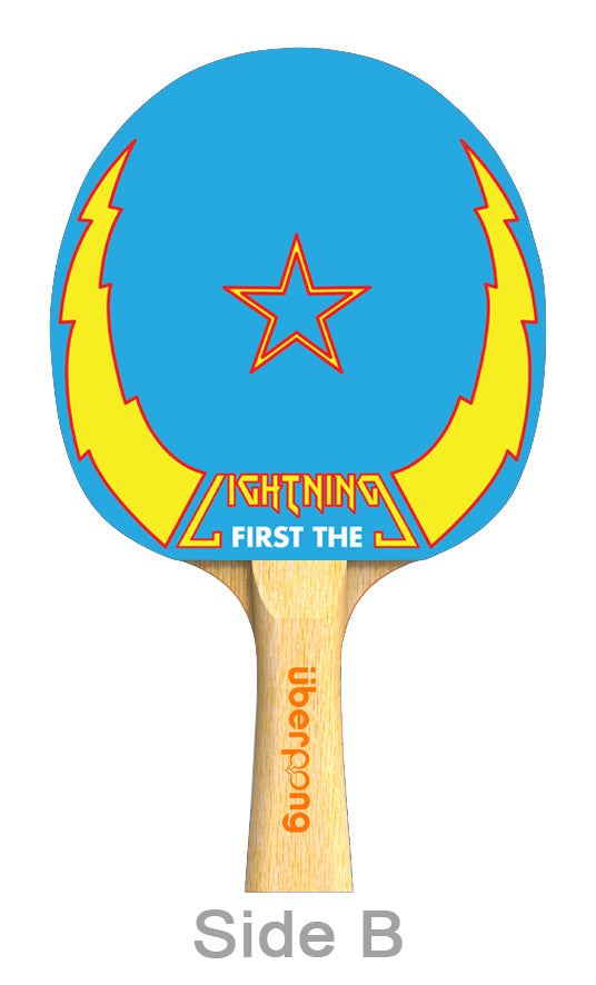 Thunderbolt & Lightning Designer Ping Pong Paddle