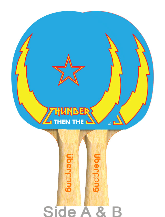 Thunderbolt & Lightning Designer Ping Pong Paddle