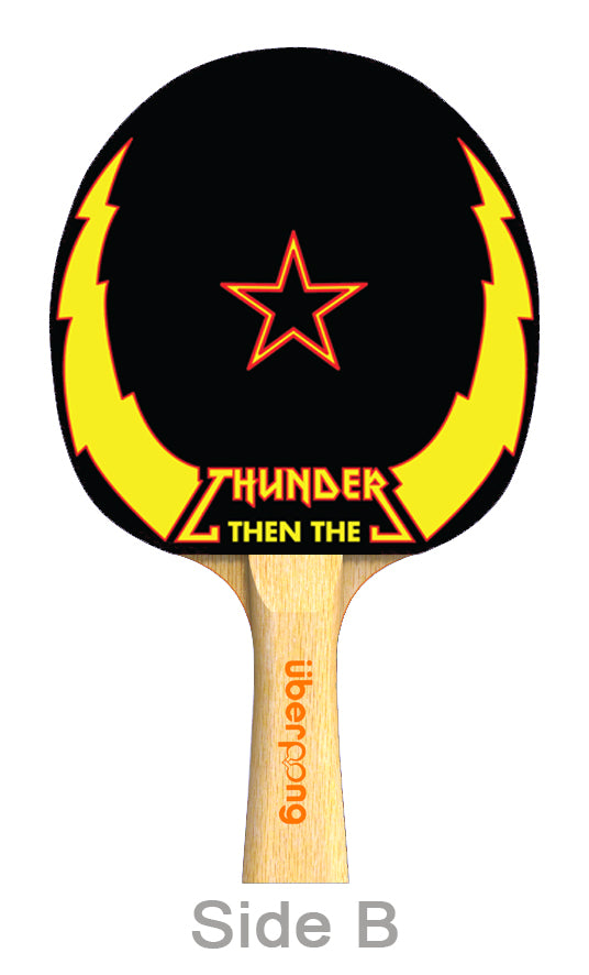 Thunderbolt & Lightning Designer Ping Pong Paddle