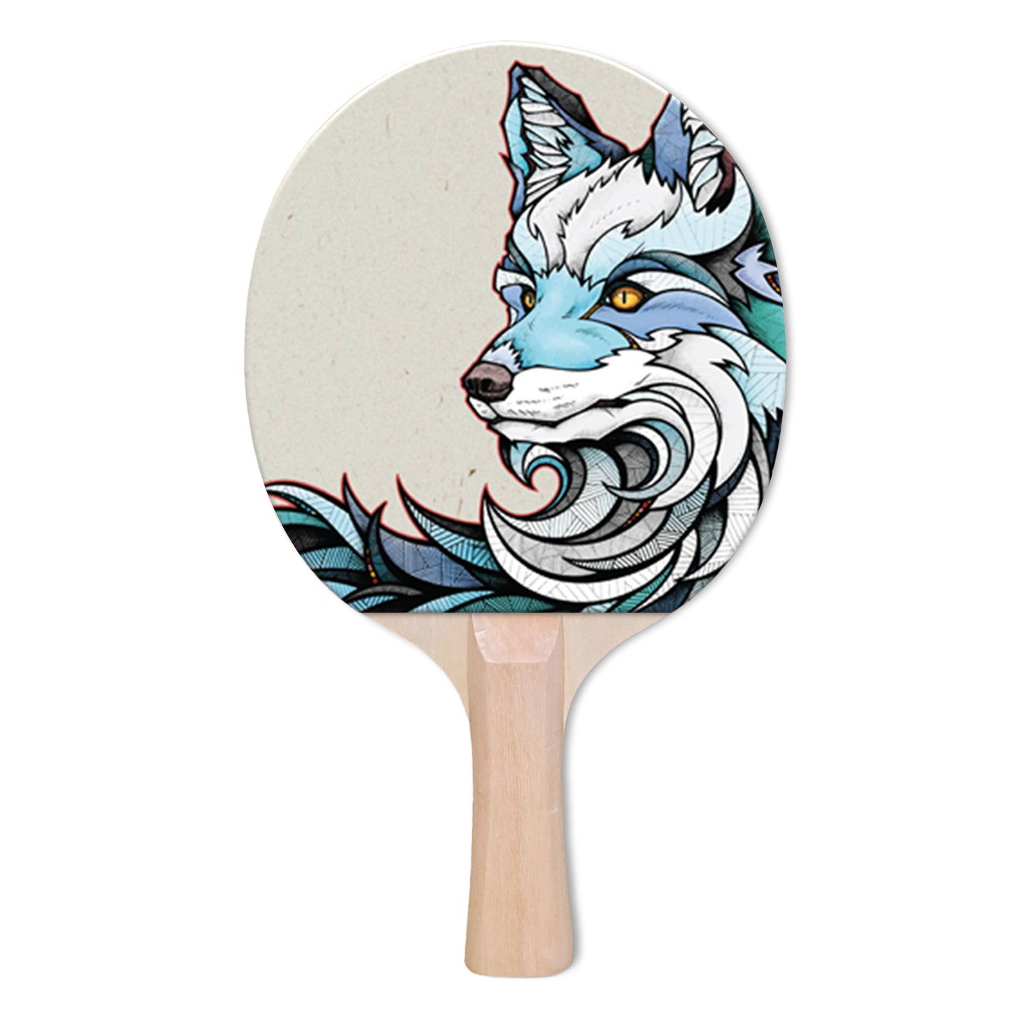 Bambule Wolf Designer Ping Pong Paddle