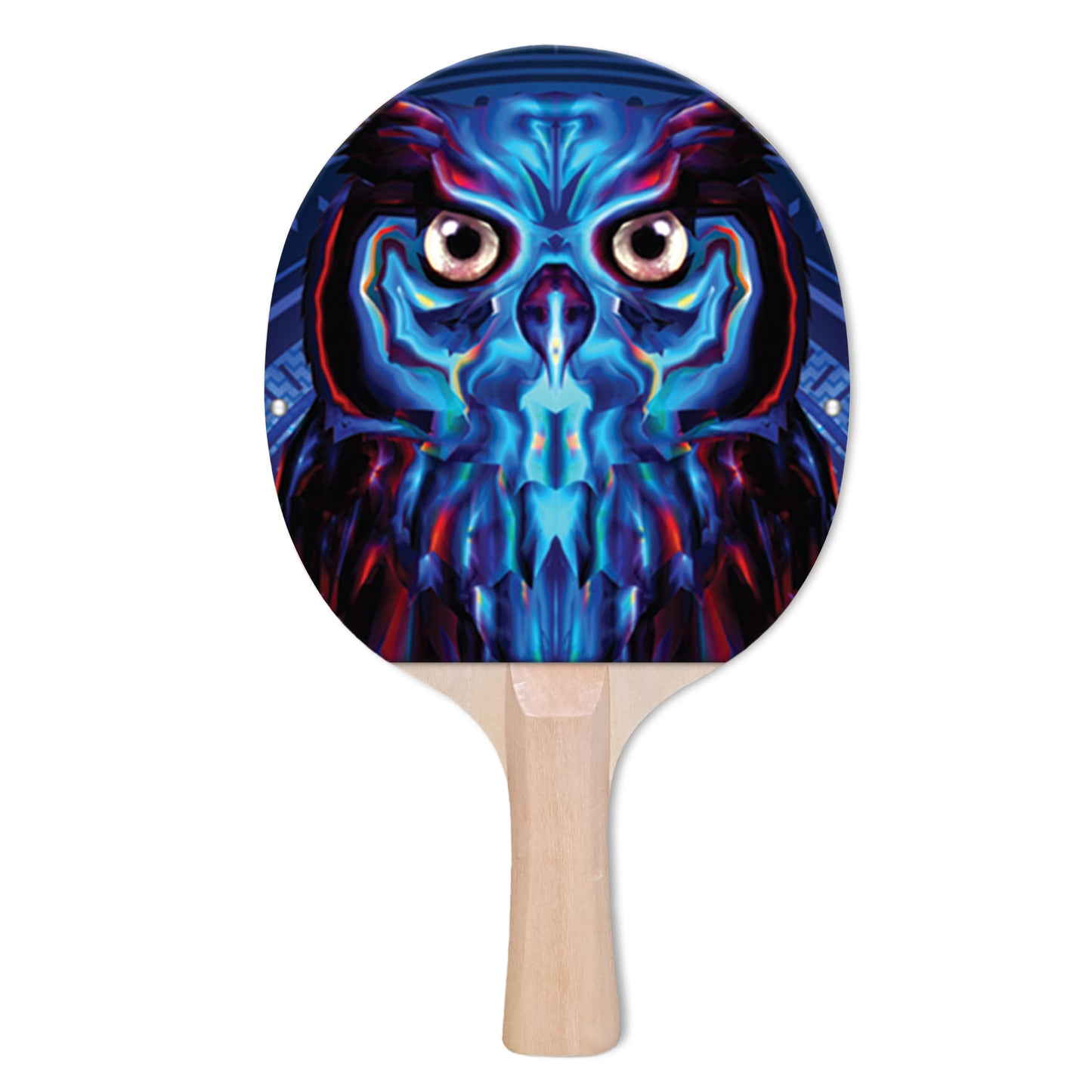 Electric Owl Designer Ping Pong Paddle