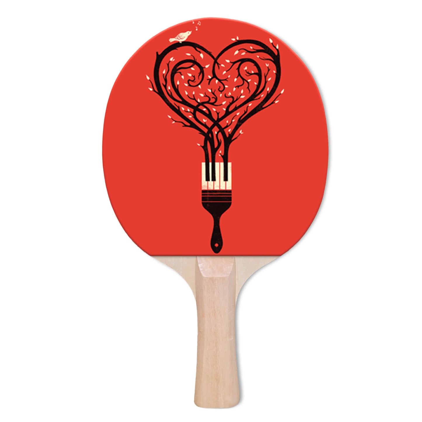 Heart Stroke Designer Ping Pong Paddle
