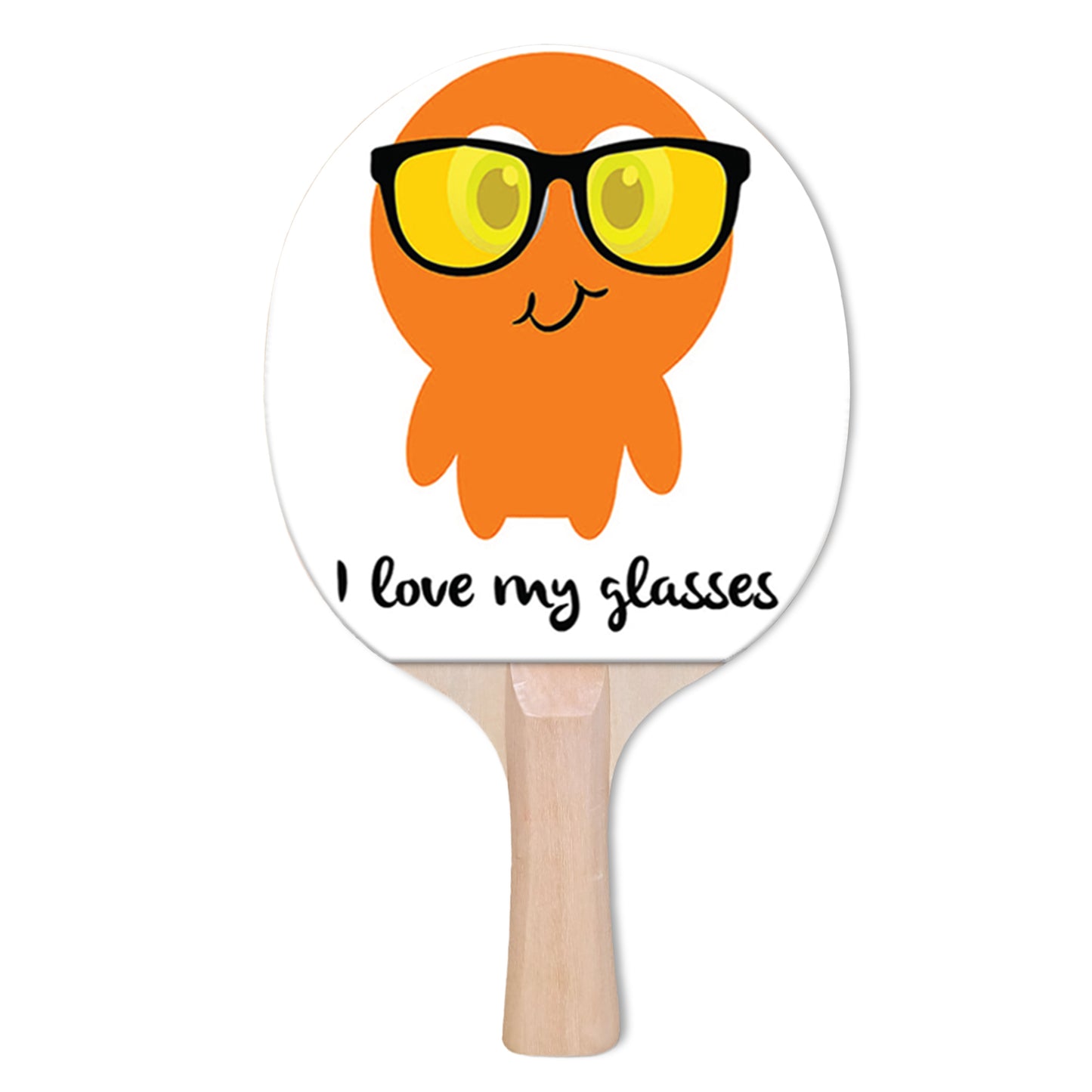 i love my glasses Designer Ping Pong Paddle