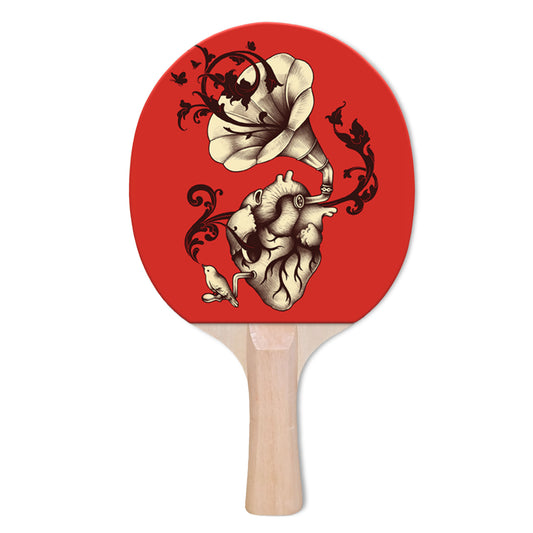 Listen to Your Heart Designer Ping Pong Paddle