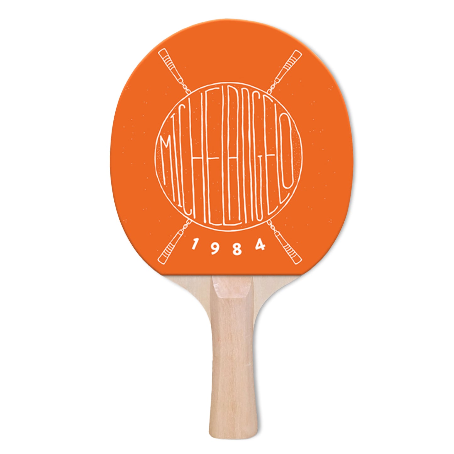 Ninja Mike Designer Ping Pong Paddle