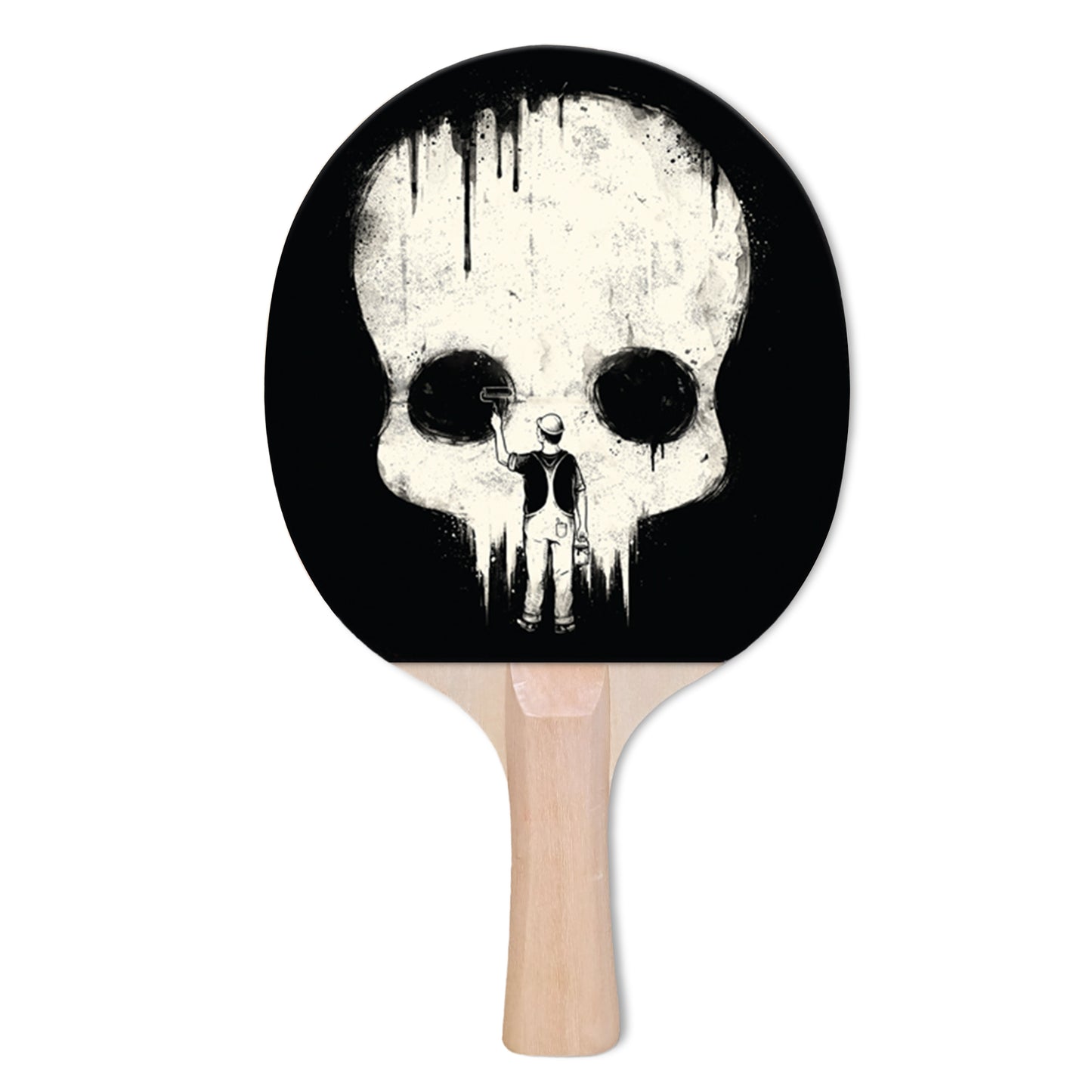 Paint It Black Designer Ping Pong Paddle