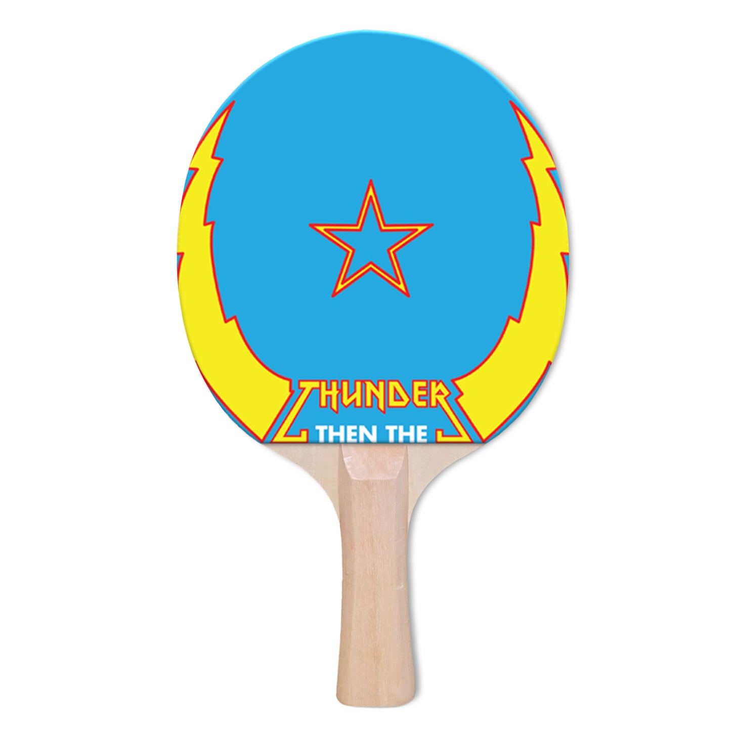 Thunderbolt & Lightning Designer Ping Pong Paddle