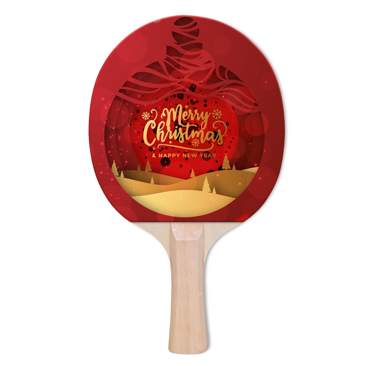 Christmas Designer Ping Pong Paddle
