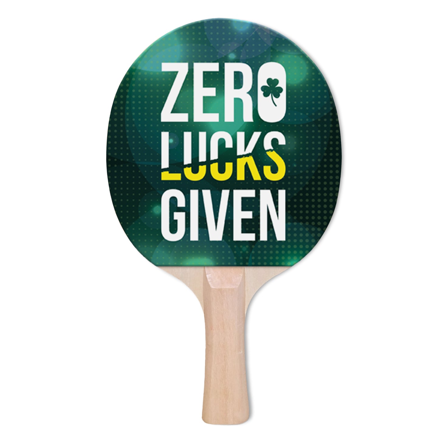 St Pattys Day Designer Ping Pong Paddle