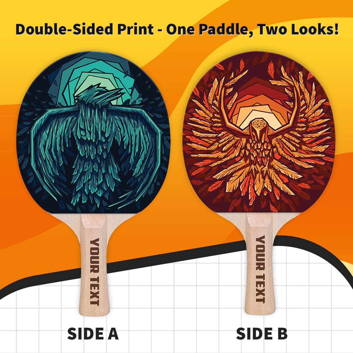 Thunderbirds Designer Ping Pong Paddle