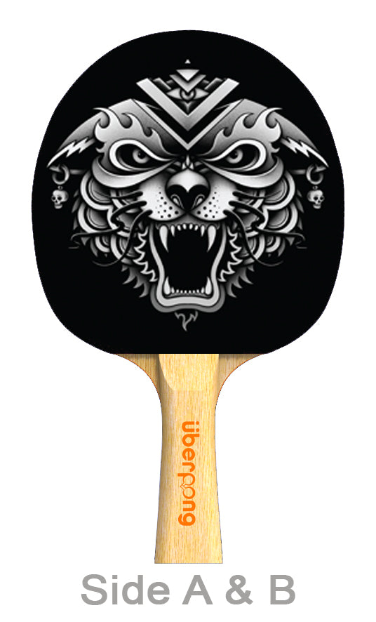 Bobcat Bobtail Designer Ping Pong Paddle
