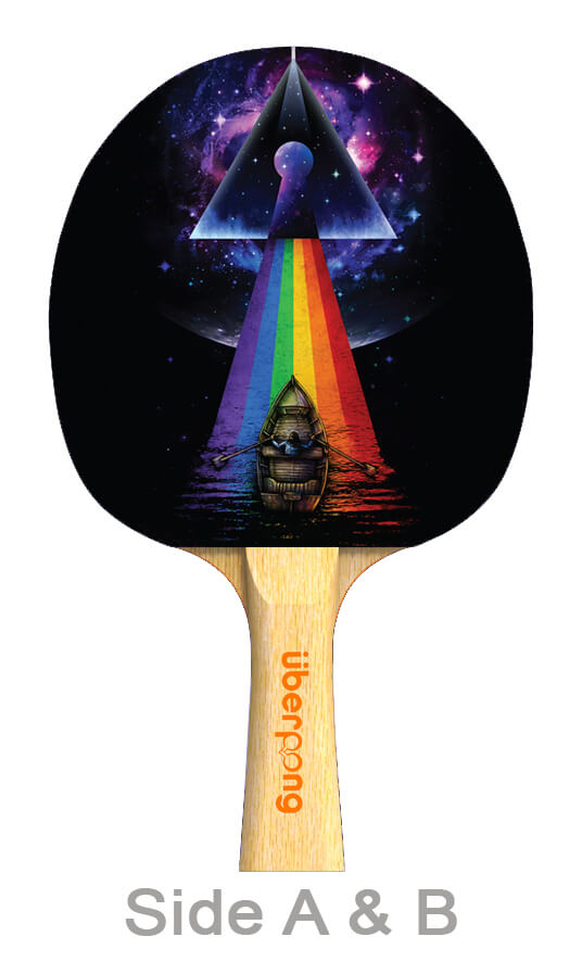 Dark Side of the Mystery Designer Ping Pong Paddle