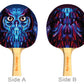 Electric Owl Designer Ping Pong Paddle