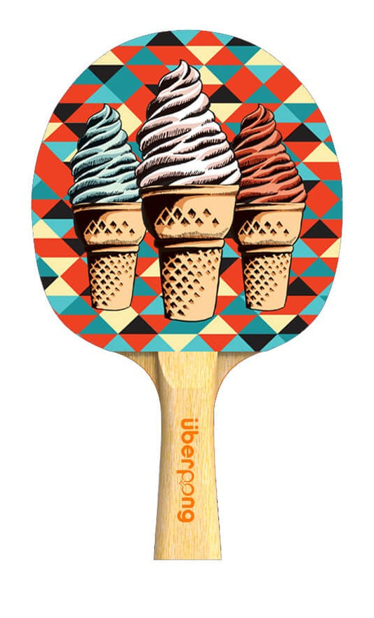 Ice Cream Nation Designer Ping Pong Paddle