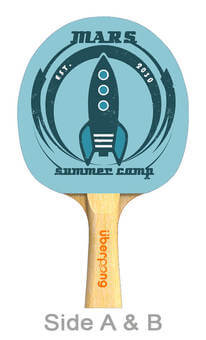 Mars Summer Camp Designer Ping Pong Paddle