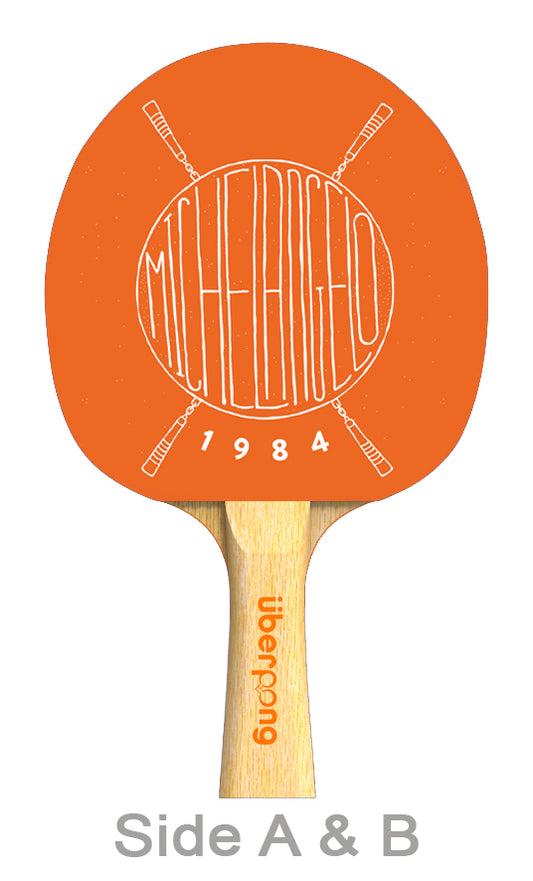 Ninja Mike Designer Ping Pong Paddle