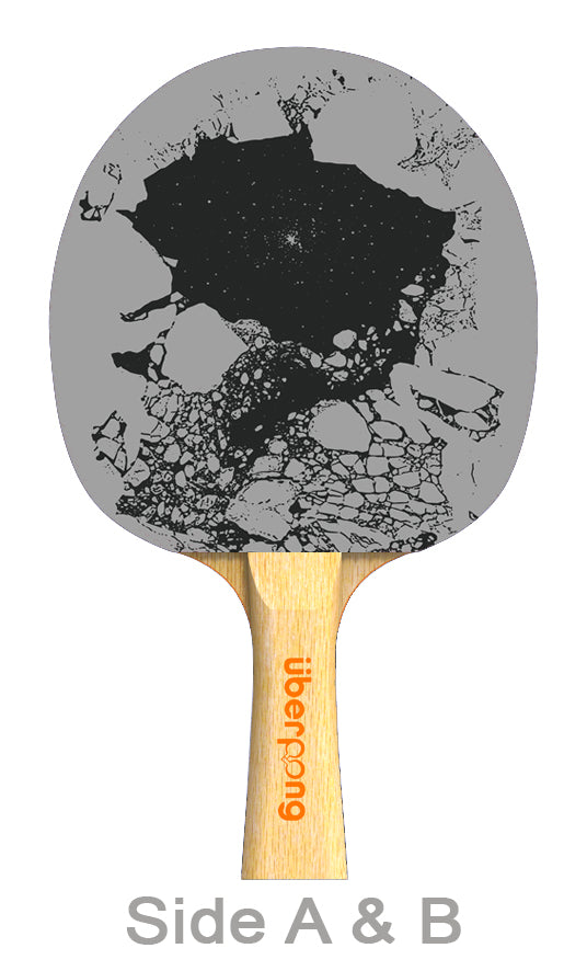 Crushed Designer Ping Pong Paddle