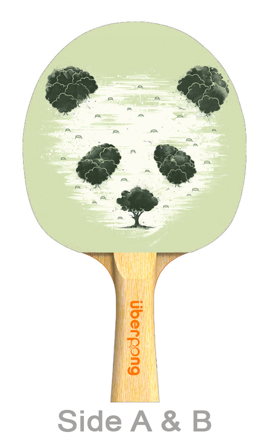 Panda-scape Designer Ping Pong Paddle