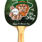 St Pattys Day Designer Ping Pong Paddle