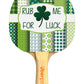 St Pattys Day Designer Ping Pong Paddle