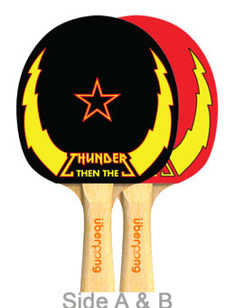 Thunderbolt & Lightning Designer Ping Pong Paddle