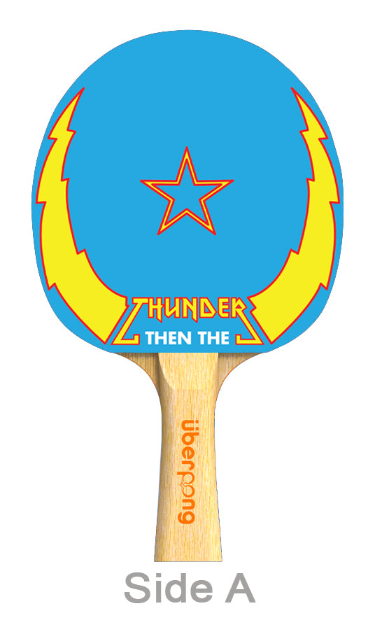 Thunderbolt & Lightning Designer Ping Pong Paddle