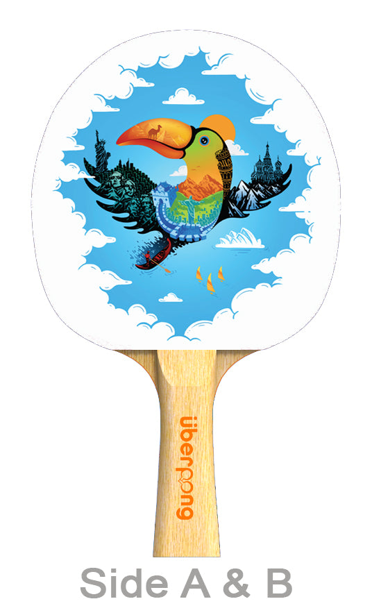 Toucan Designer Ping Pong Paddle