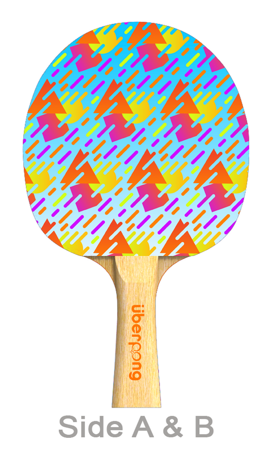 80's Party Designer Ping Pong Paddle