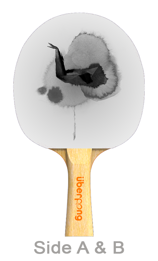 Abstract Rain Designer Ping Pong Paddle