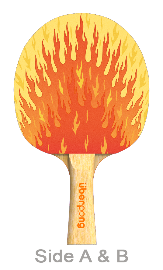 I'm on Fire Designer Ping Pong Paddle