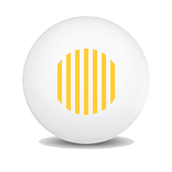 Custom Ping Pong Balls (Screen Print, White)
